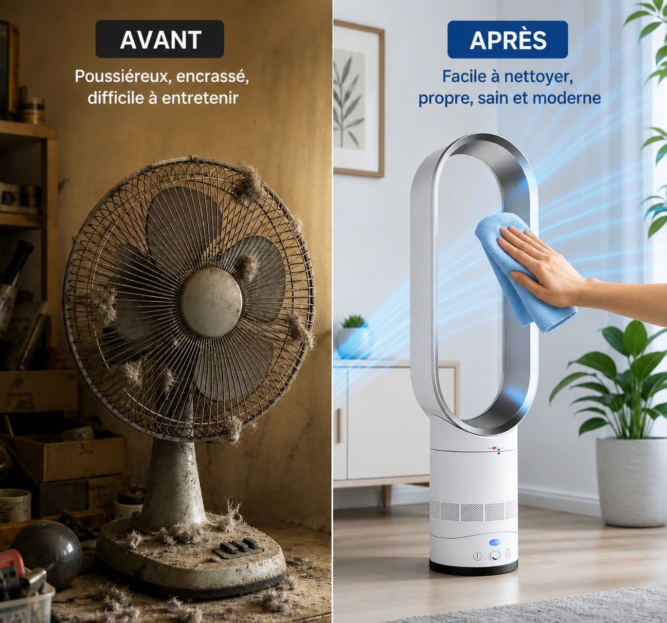 Everaist - Ventilateur Tour Sans Lames